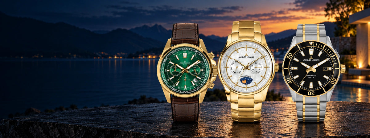 Ora Jacques Lemans: kronograf, moonphase dhe Hybromatic | Mrwatch.al